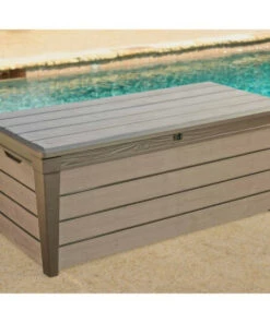 Brandneu 🤩 Tepro Gartenbox Brushwood Box 455 Liter, Taupe; 6046 🔔 -Tepro Verkaufsladen unnamed file 1215