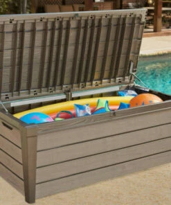 Brandneu 🤩 Tepro Gartenbox Brushwood Box 455 Liter, Taupe; 6046 🔔 -Tepro Verkaufsladen unnamed file 1217