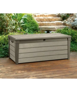 Brandneu 🤩 Tepro Gartenbox Brushwood Box 455 Liter, Taupe; 6046 🔔 -Tepro Verkaufsladen unnamed file 1223