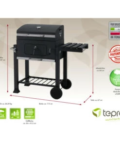 Großhandel 👏 Tepro Holzkohle Grillwagen "Toronto Click", Grillfläche: 56x42cm ⭐ -Tepro Verkaufsladen unnamed file 157