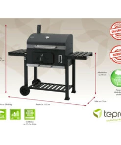 Auslauf 😍 Tepro Grillwagen Toronto XXL Grillfläche 72 X 46 Cm, Schwarz ❤️ -Tepro Verkaufsladen unnamed file 175
