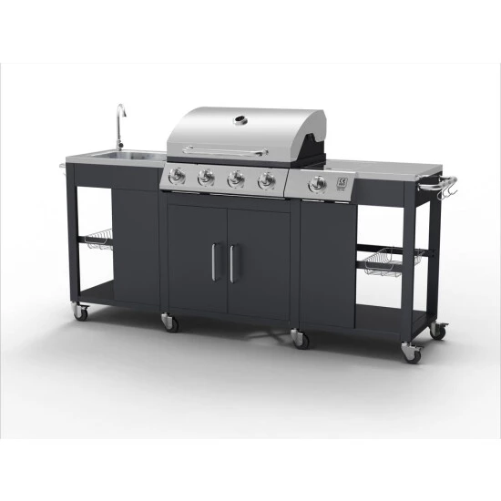 Bester Verkauf 🔥 Tepro Gasgrill-Küche Outdoorküche "Petersburg" Mit Waschbecken Und Seitenkocher, 4 + 1 Brenner 🔔 7 Bester Verkauf 🔥 Tepro Gasgrill-Küche Outdoorküche "Petersburg" Mit Waschbecken Und Seitenkocher, 4 + 1 Brenner 🔔 – Bild 5