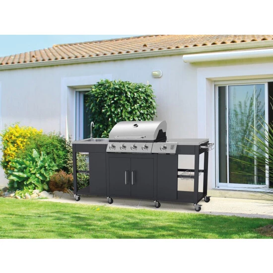 Bester Verkauf 🔥 Tepro Gasgrill-Küche Outdoorküche "Petersburg" Mit Waschbecken Und Seitenkocher, 4 + 1 Brenner 🔔 8 Bester Verkauf 🔥 Tepro Gasgrill-Küche Outdoorküche "Petersburg" Mit Waschbecken Und Seitenkocher, 4 + 1 Brenner 🔔 – Bild 6