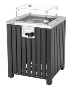 Besorgen ❤️ Tepro-Gasfeuerstelle "Topeka"-eckig Mit Glasumrandung Anthrazit-3190 ⭐