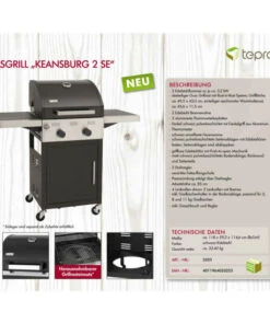 Auslauf 🛒 Tepro Gasgrill Keansburg 2 SE, 2-Brenner, Gussrost, Abklappbare Seitenablagen 👏 10 Auslauf 🛒 Tepro Gasgrill Keansburg 2 SE, 2-Brenner, Gussrost, Abklappbare Seitenablagen 👏 -Tepro Verkaufsladen unnamed file 306