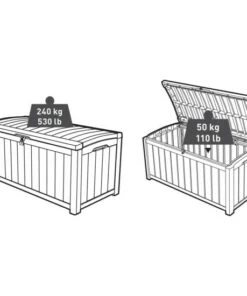 Billig ❤️ Tepro Keter Garten Aufbewahrungsbox Glenwood 390 L 👏 -Tepro Verkaufsladen unnamed file 443