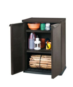 Schlussverkauf 🧨 Tepro Rattan Style Mini Shed, Gartenschränkchen 🤩