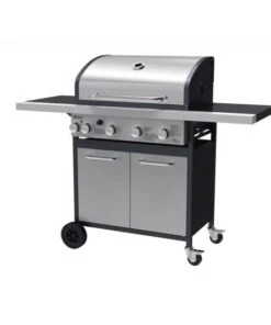 Am billigsten 🔔 Tepro Edelstahl Gasgrill "Rosedale" 4 + 1-Brenner Mit Seitenkocher 🧨