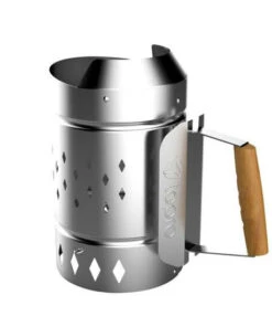 Budget 🎁 Tepro Anzündkamin XL Für Holzkohle Stahl Silber 👏