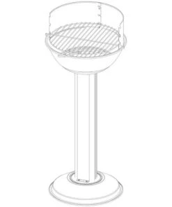 Aktion 🥰 Tepro Edelstahl Verchromt Holzkohlengrill Säulengrill Grill Rund Laguna 1080 👍 -Tepro Verkaufsladen unnamed file 947