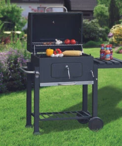 Neu 👏 Tepro Smoker "Milwaukee", Holzkohlegrill 3 Hauptgrillroste, Schwarz 🥰 -Tepro Verkaufsladen unnamed file 958